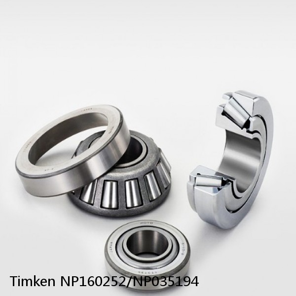 NP160252/NP035194 Timken Tapered Roller Bearings