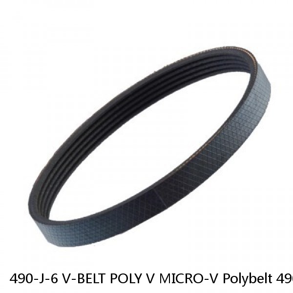 490-J-6 V-BELT POLY V MICRO-V Polybelt 490J6 PolyV Rubber Belt